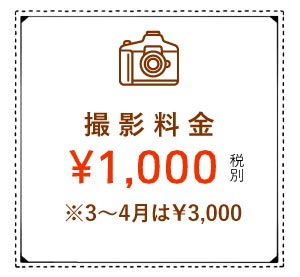 撮影料金